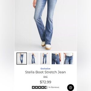 NWOT BKE Stella Light Blue Flare Jeans